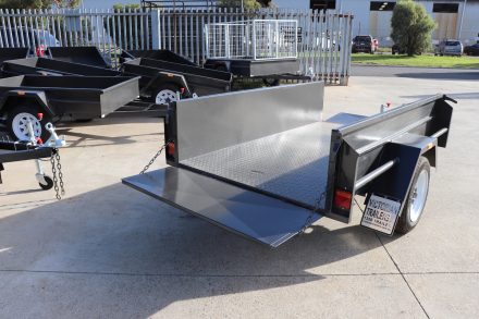 6x4 Single Axle Box Trailer High Sides